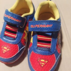 DC Comics Superman Kids Sneakers - Red, Blue, and Yellow